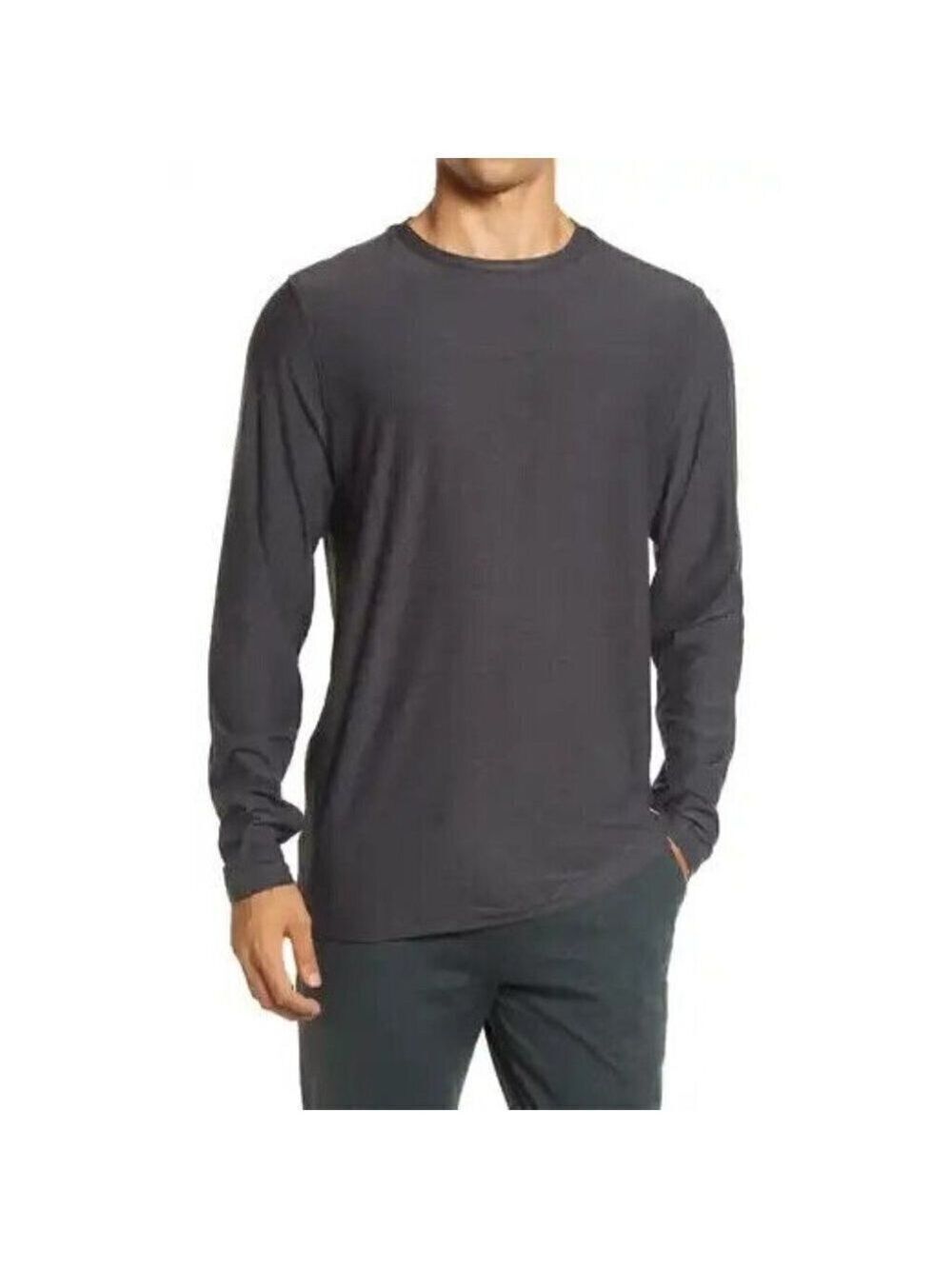 ZELLA BNWOT Men Performance Long Sleeve Shirt Black Activewear